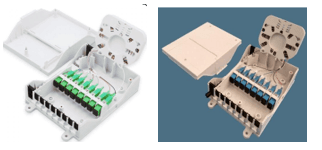 Cajas de FTTH de empalme por fusion
