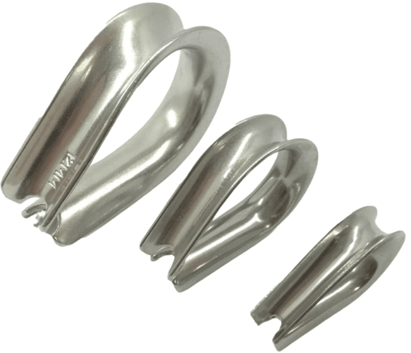 Guardacabos para cables de acero y preformada